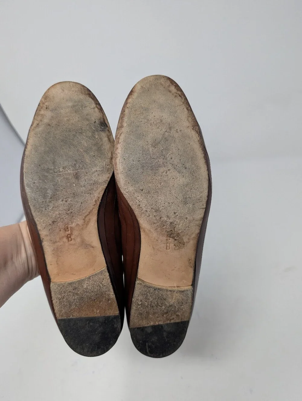 Cole Haan Vintage Brown Leather Kiltie Horsebit Loafers Flats Italy Women's 9 B
